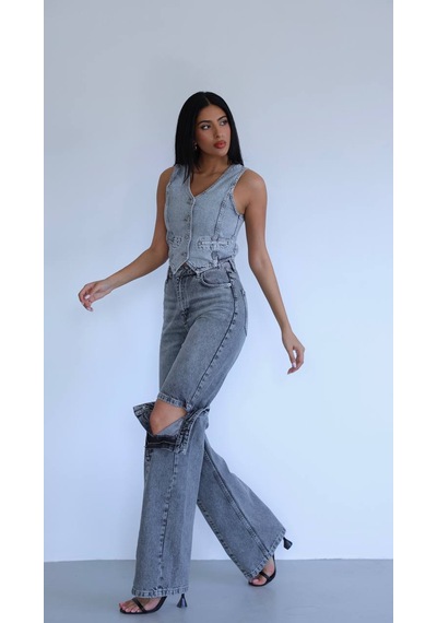Urban Flex Denim Pantolon Jeans Gri