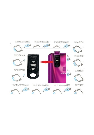 Infinix Uyumlu S5 Pro Arka Kamera Camı Lens Yapışkanlı (546227201)