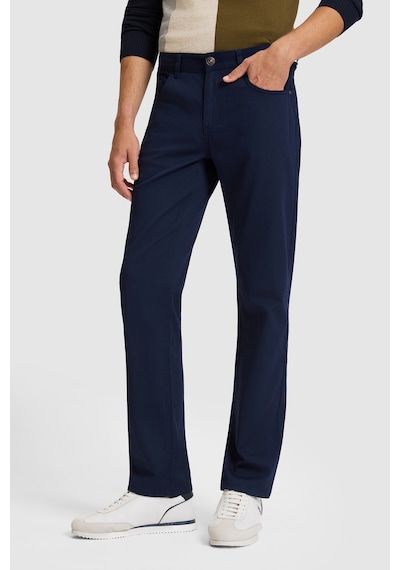 U.S. Polo Assn. Erkek Lacivert Slim Fit Kanvas Pantolon 50326128-vr033