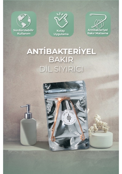 Hilal Temiz Healing Touch Healing Bakır Dil Sıyırıcı Dil Temizleyici Temizleme Aparatı