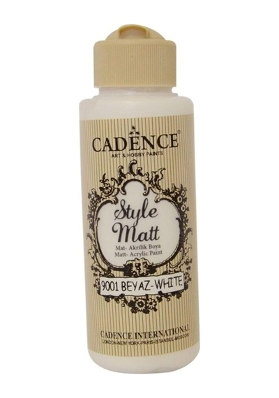 Style Matt Akrilik Boya, 120ml, Beyaz, Mat Genel