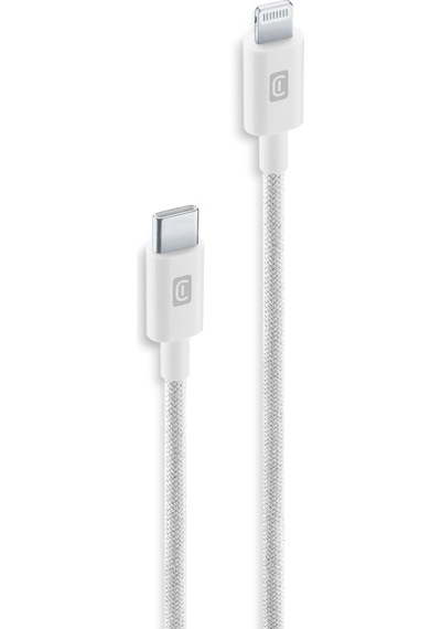 Cellularlıne Usb-c To Usb-c Örgü Dayanıklı 150 Cm Şarj Kablosu Beyaz
