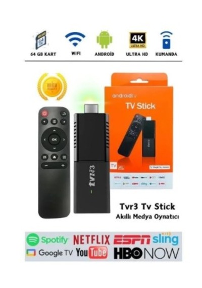 Siyah Ultra Hd Android Tv Box 4k Android Tv Box Tv Stick Medya Oynatıcı Smart Tv Wifi