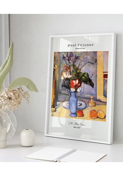 Çerçevesiz Poster Paul Cézanne Mavi Vazo 2