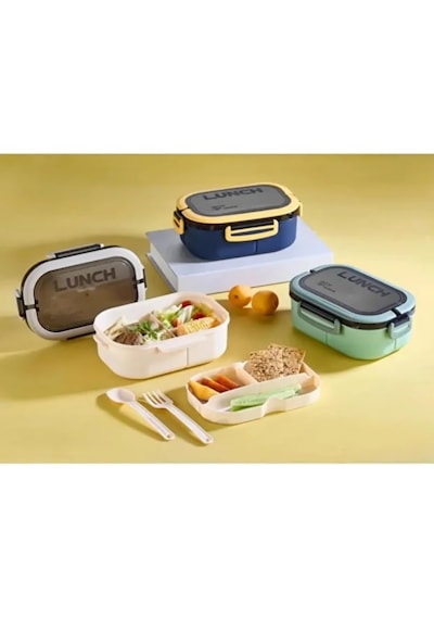 Jouis Beslenme Kutusu 1200 Ml 2 Katlı 6 Bölmeli Bpa'sız Pp Plastik Sefer Tası Ve Beslenme Çantası - Lunch Box, Ça Diğer