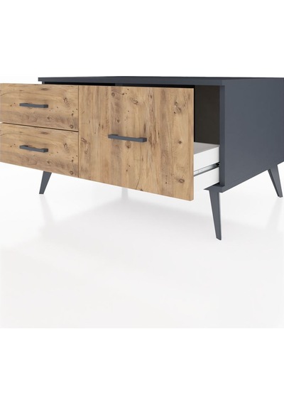 Kronos Şifonyer 3 Raflı 88x59x48 Antrasit-antrasit/çam Antrasit/çam Kronos Şifonyer 3 Raflı 88x59x48 Antrasit-antrasit/çam Antrasit/çam