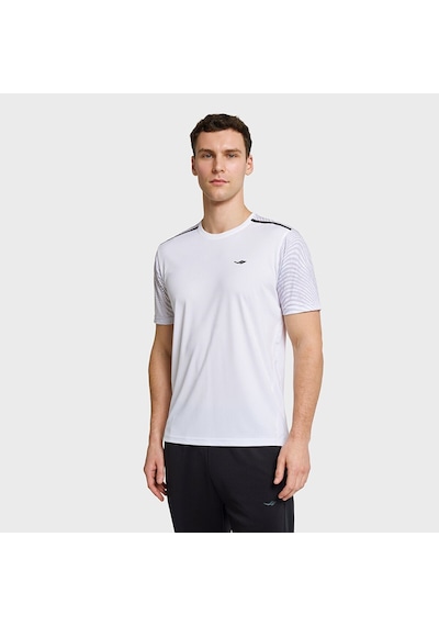 Lescon 26b-1024 Antrenman Kısa Kol Beyaz Erkek T-shirt 26btea001024