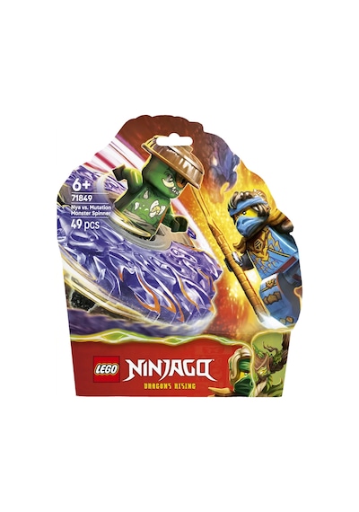 LEGO® NINJAGO® Nya, Mutasyon Canavarı Topacına Karşı 71849 -6 Yaş ve Üzeri için Minifigür İçeren Yaratıcı Oyuncak Yapım Seti (49P)