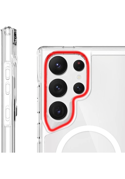 Apple Uyumlu iPhone 16 Plus Kılıf Ultra Sert Magsafe Özellikli Şeffaf Premium Silikon Kapak Ryc/magsafe T-max Şeffaf