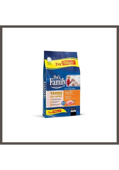 Pets Family Yavru Köpek Maması Kuzu 2000+700g 1 Adet Nxrlvng