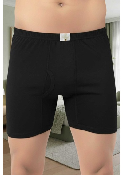 Uniquetrenders Erkek %100 Pamuklu 6'lı Süprem Kumaş Penye Boxer Gri - Siyah