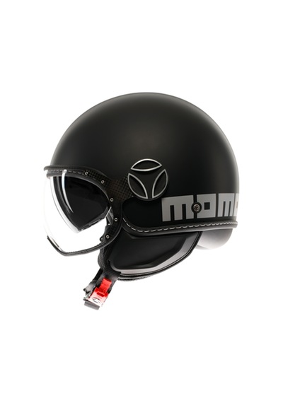 Momo Kask/fgtr Evo Mono Matt Black/sılver Çok Renkli