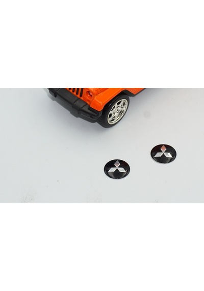 Mitsubishi Oto Anahtar 3M Metal Alaşım Logo 2Li Set