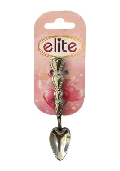 Elite Çay Kaşığı Kalp Model 6'Lı Paket Metal