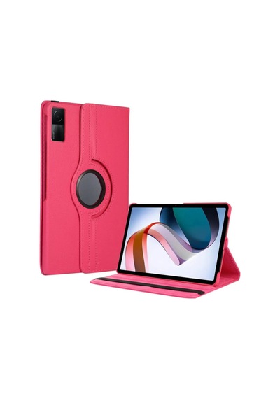 Redmi Pad Se 4g Kılıf 360 Tablet Deri Kılıf - Pembe Klasik