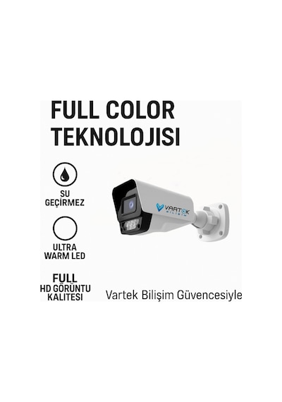 5 Kameralı Ahd Full Hd 9 Led 5mp Kamera Seti - 1tb Hdd Dahil Gece Renkli Görüş