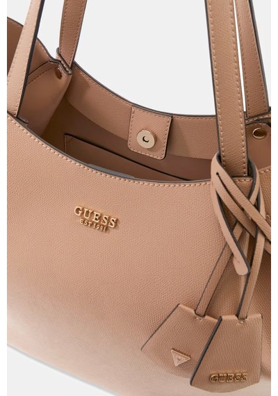 Guess Amorette Portföy Çantalı Kadın Omuz Çantası Hwbg7898240 Bej