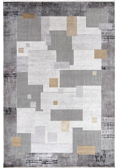 Hoom Rugs Natural 1709 Gri Sarı Klasik Salon Halısı