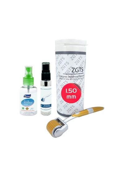 Zgts Gold 192 İğne 1.50 MM Ölçü Titanyum Dermaroller + Solüsyon