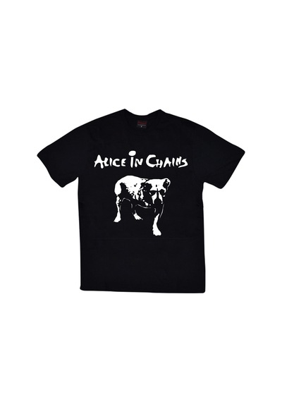 Alice In Chains Baskılı T-Shirt Siyah