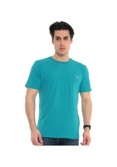 Raru Erkek %100 Pamuk T-Shirt Gravıs Mint