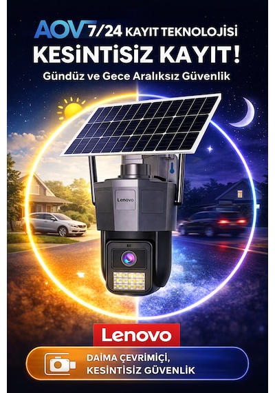 Tek Kameralı 5mp Solar Panelli Sim Kartlı Gece Görüşlü Güvenlik Kamerası