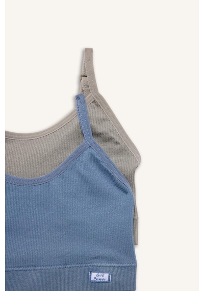 Defacto Dikişsiz Seamless 2li Bra H1063a826spbe746 Mavi-be746
