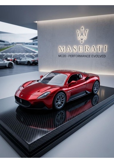 Maserati Mc20 Çek-bırak Model Araba - Açılır Kanat Kapı - 1:24 Ölçekli Metal Oyuncak Araç