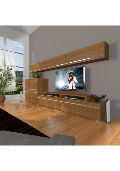 Decoraktiv Ekoflex 8 Mdf Tv Ünitesi Tv Sehpası Ceviz