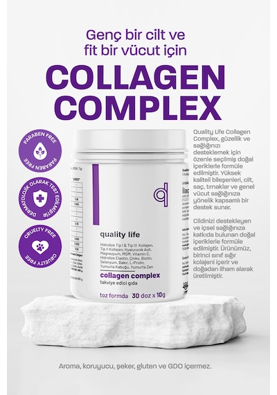 Quality Life Tip1 Tip2 Tip3 Tip5 Tip10 Complex Saf Toz Collagen 300 G