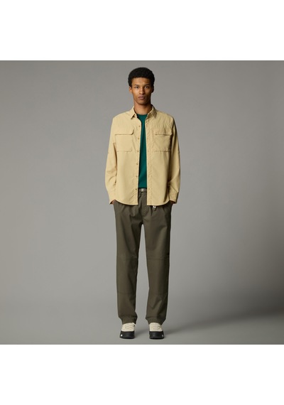The North Face M L/s Sequoia Shirt Erkek Gömlek-29899 Açık Kahverengi