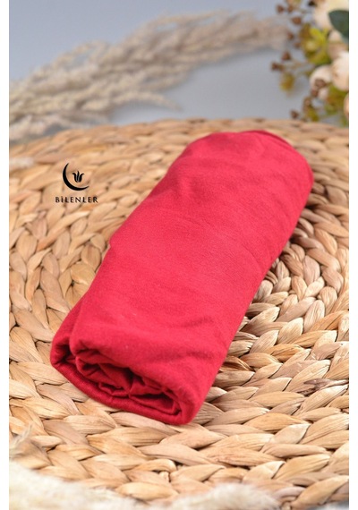 Bilenler Tesettür Penye Şal - 65 X 175 / Kırmızı Kırmızı