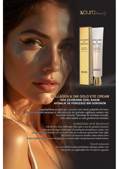 Xaura Global Collagen & 24k Gold Eye Cream 40 Ml