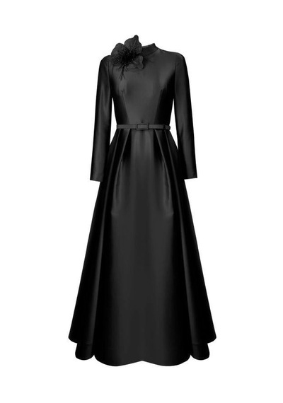 Senna Grace Dress Siyah Siyah