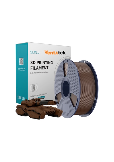 Sunlu Kahverengi Pla Filament - 1.75mm - 1 Kg Kahverengi