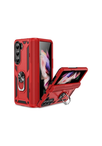 Galaxy Z Fold 5 Kılıf Vega Yüzüklü Standlı Zırh Kılıf