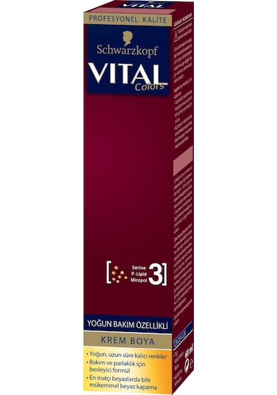 Vital Tüp Saç Boyası 7.1 Küllü Kumral