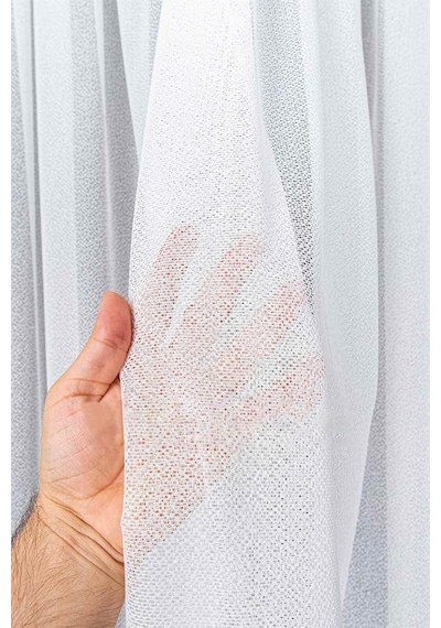 Evdepo Home Kırık Beyaz Ekstraforlu Pilesiz Tül Perde 90 X 200 Cm Genel