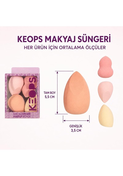 Lexroo Makyaj Sünger Seti 4 Lü