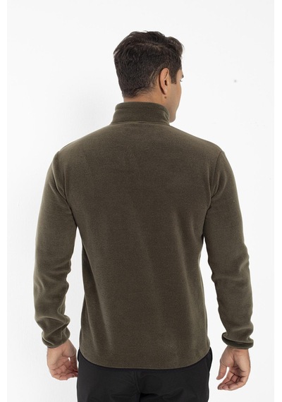 Crozwise Tam Fermuarlı Erkek Polar Sweat Shirt 001