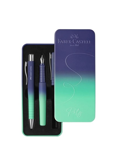 Faber Castell Poly Ball Hediye Set Yeşil Lacivert Pembe