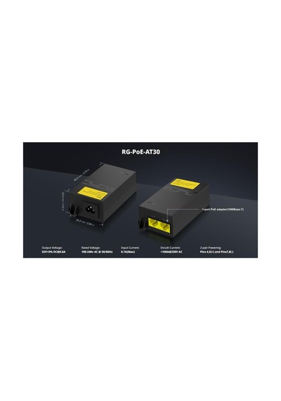 Reyee Rg-poe-at30 52v 30w Gıgabıt Poe Adaptör