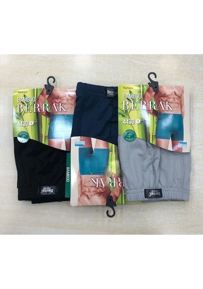 Berrak4430, 5'li Paket Erkek Bambu Boxer Short Brk4430-5 Renkli
