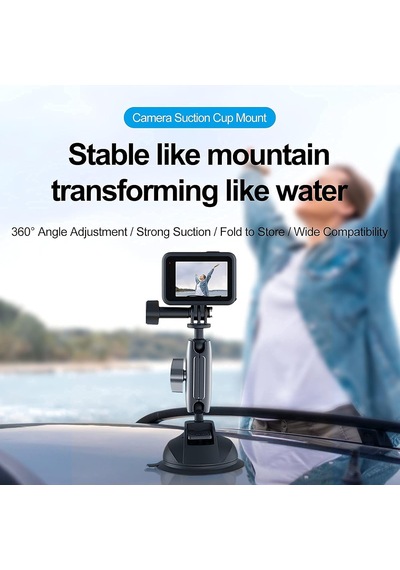 Telesın Alüminyum Alaşımlı Araç Vantuz Montajı, Hero 13 12 11 10 9 8 Djı Osmo Action 5 Pro 4 3