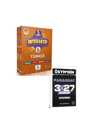 Paraf 2027 5. Sınıf İnteraktif Türkçe+ Evp Akademi Paragraf