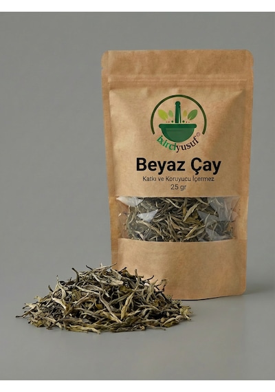 Beyaz Çay White Tea White Tea Leaves Camellia Sinensis Kurutulmuş Çay 25 G Doğal