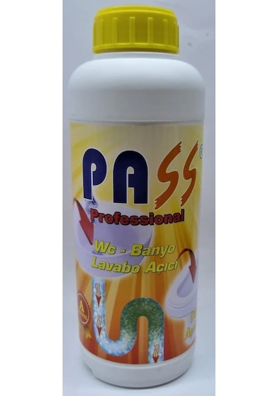 Pass Dök-Aç Sıvı Lavabo Pvc Boru Gider Tıkanıklık Açıcı 2000 Gr
