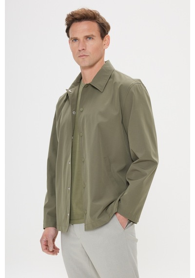 AC&Co / Altınyıldız Classics Erkek Hakı Standart Fit Normal Kesim Gömlek Yaka Cepli Rahat Mont Haki AC&Co / Altınyıldız Classics Erkek Hakı Standart Fit Normal Kesim Gömlek Yaka Cepli Rahat Mont Haki