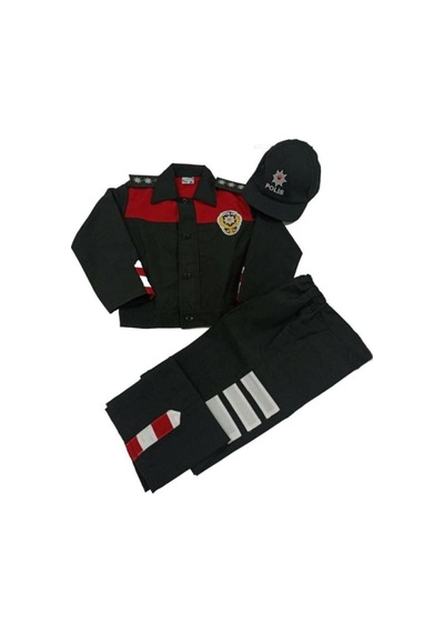 Genel Markalar Unisex Çocuk Siyah Polis Kıyafeti Jandarma - 224900776 Jandarma