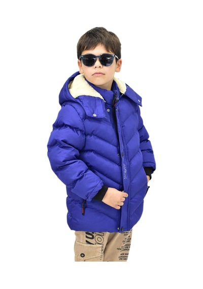 Baglan Erkek Çocuk Kapüşonlu Mont Bs-0411 İndigo